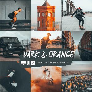 dark orange lightroom presets